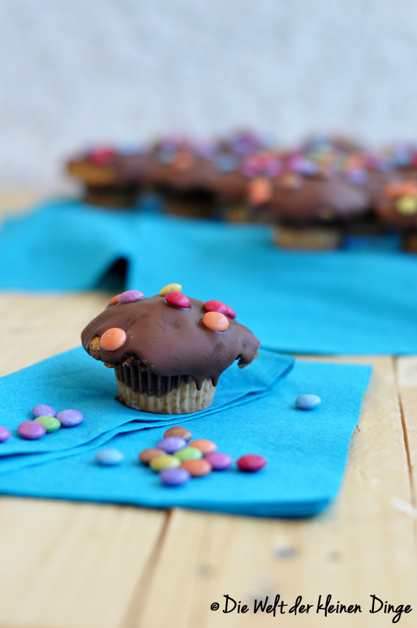 Mini-Muffins, Marmor, Marmorkuchen, Smarties, Kinder, Kinderfest